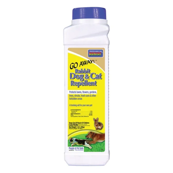 Bonide Go Away Rabbit, Dog, & Cat Repellent, 1 lb