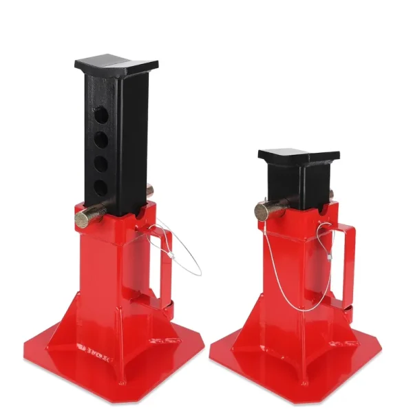 Garvee Car Jack, Floor Jack Stands, Jack Stand with Lock, for Supporting Trucks Trailers Car, Adjustable Height 11" - 18", 12 Ton (26, 400 lb) Capacity, Red, 1 Pair