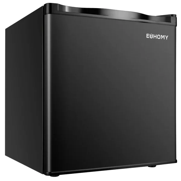 Euhomy Mini Freezer Countertop, 1.1 Cubic Feet, Single Door Compact Upright Freezer with Reversible Door, Removable Shelves, Small Freezer for Home