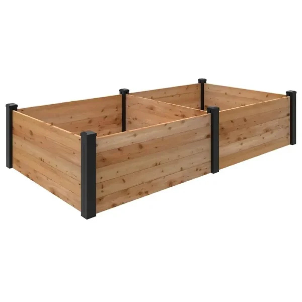 Outdoor Essentials Haven 4 ft. x 8 ft. Natural Cedar Raised Garden Bed