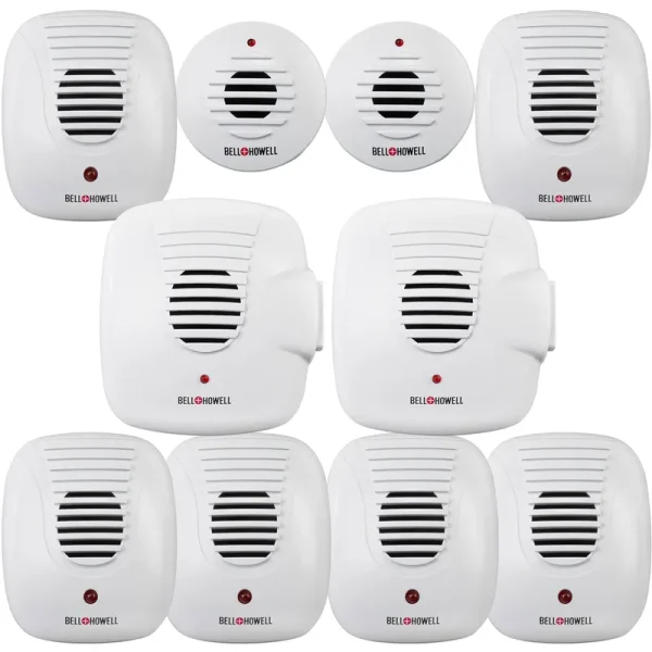 Bell+howell Ultrasonic Pest Repeller 10 PK, Pest Repellent Ultrasonic Plug in, Rodent Repellent Indoor ULTRASONIC, Electric Mouse Repellent
