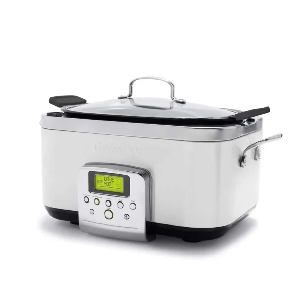 GreenPan Ceramic Nonstick 6-Quart Slow Cooker Cloud Cream