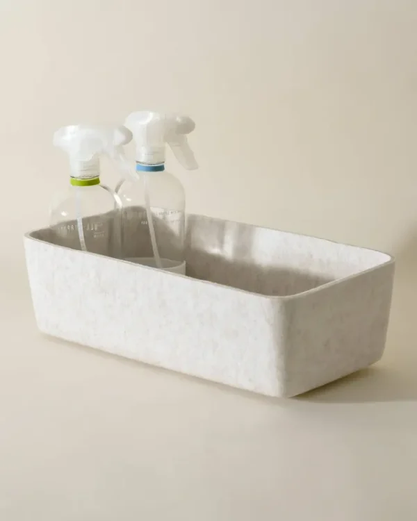 SortJoy Sculpted Long Bin Stone - Each