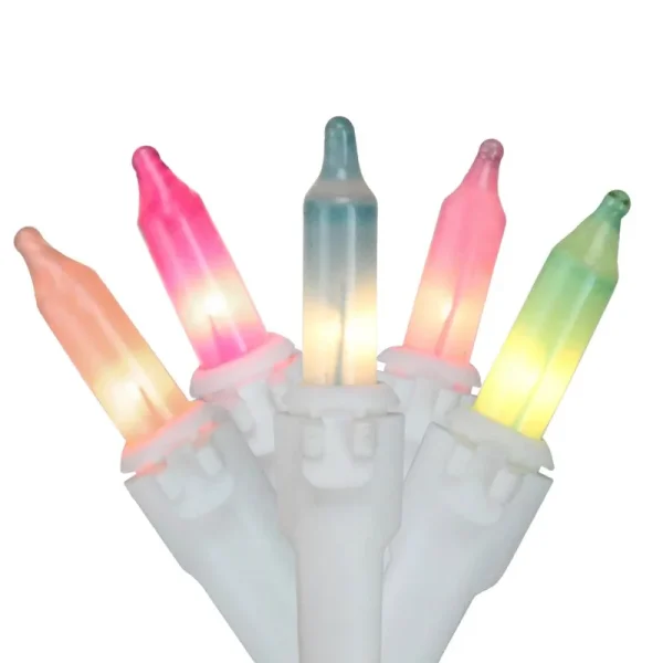 Northlight 100-Count Pastel Multi-Color Mini Easter Light Set 20ft White Wire