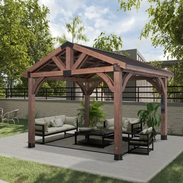 12x10 Arlington Gazebo with Electric - Shipping & Assembly Included