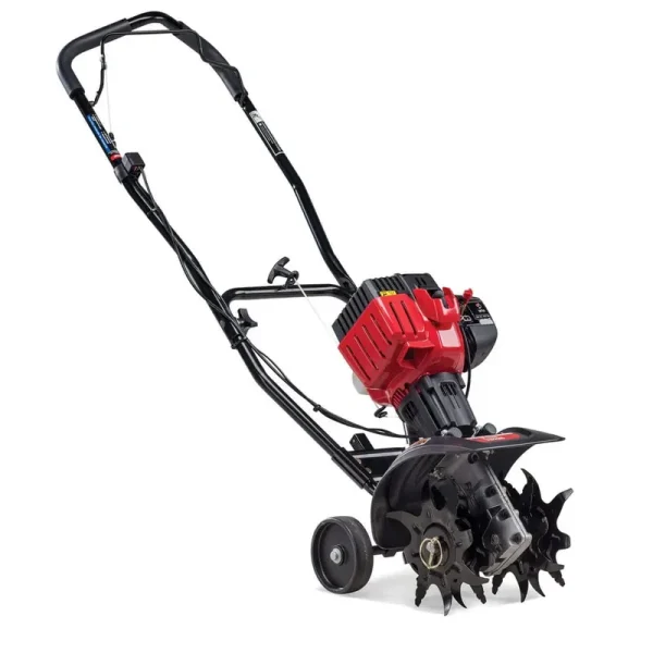 Troy - Bilt EC 2 Cycle Gas Power Walk Behind 9 in Garden Cultivator Tiller, Red