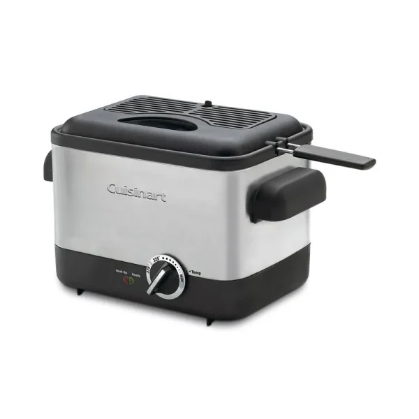 Cuisinart Cdf-100 1000-Watt Compact Stainless Steel Deep Fryer