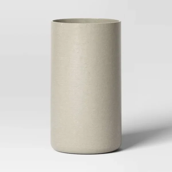 Large Estate Composite Faux Concrete Indoor Outdoor Planter Pot Gray 12"x12" - Threshold