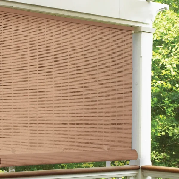 Radiance - Woodgrain 1/4 in. PVC Cord Free Roll-Up 36 in. W x 72 in. L