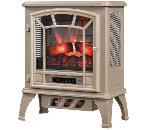 Duraflame Infrared Stove Heater with Remote &3D Flames ,French Grey