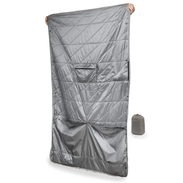 Layover Travel Blanket | Gray | Gravel