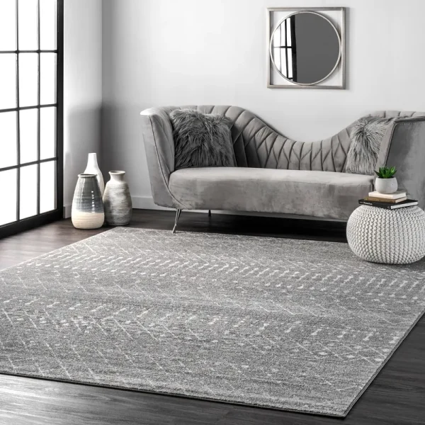 nuLOOM Moroccan Blythe Area Rug 8' x 10' Dark Grey