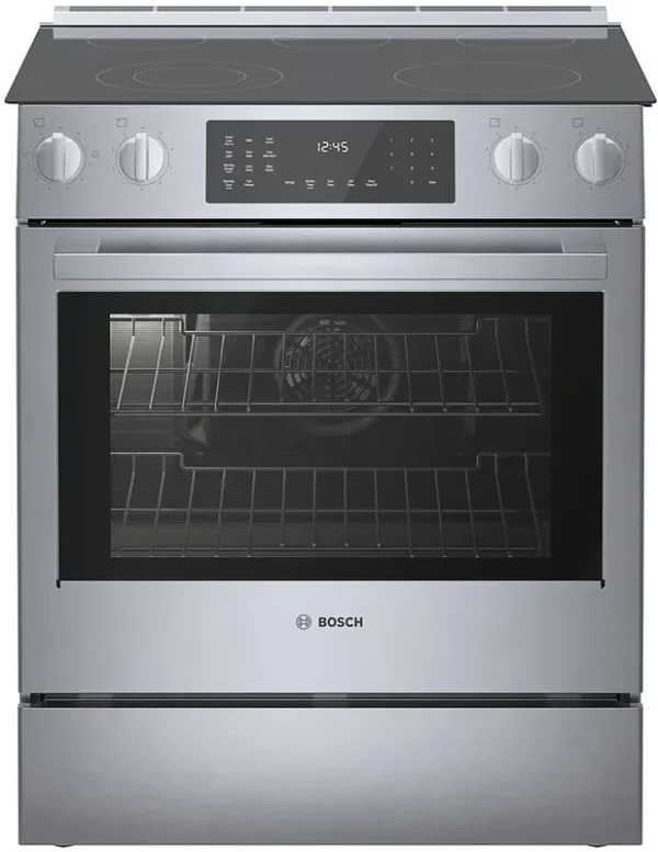 Bosch 800 Series Electric Slide-In Range 30" Stainless Steel HEI8056U