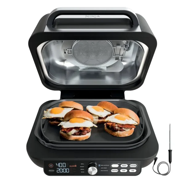 Ninja Ig651 Foodi Smart XL Pro 7-in-1 Indoor Grill/Griddle Combo Black