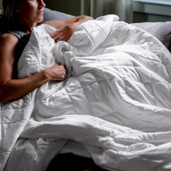 LUXOME Lightweight Blanket | 100% Viscose from Bamboo Fabric & Fill | King/Cal King - 98"x92" | Thermal-Regulating | White
