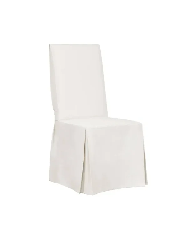 Sure Fit Essential Tailored Twill Dining Chair Slipcover White