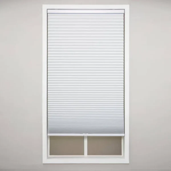Perfect Lift Window Treatment Cut-to-Width White Cordless Blackout Cellular Shade - 22 in. W x 84 in. L