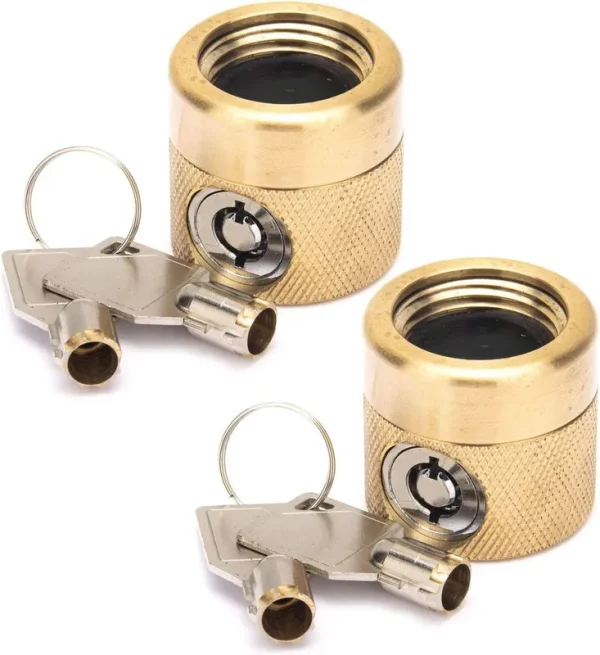 Flow Security Systems | The Faucetlock | Heavy Duty Brass Construction | Prevents Water Theft & secures Outdoor Bibbs | Promotes Water Conservati