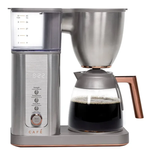Caf�� Specialty Drip Coffee Maker with Glass Carafe, 10 Cups, Stainless Steel