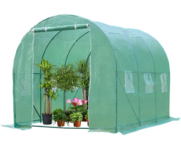 FDW Greenhouse Walk-In Green House Greenhouse Kit with Observation Windows for Outdoor Plants Growing,Green Houses for Outside (L10'xW7'xH7')