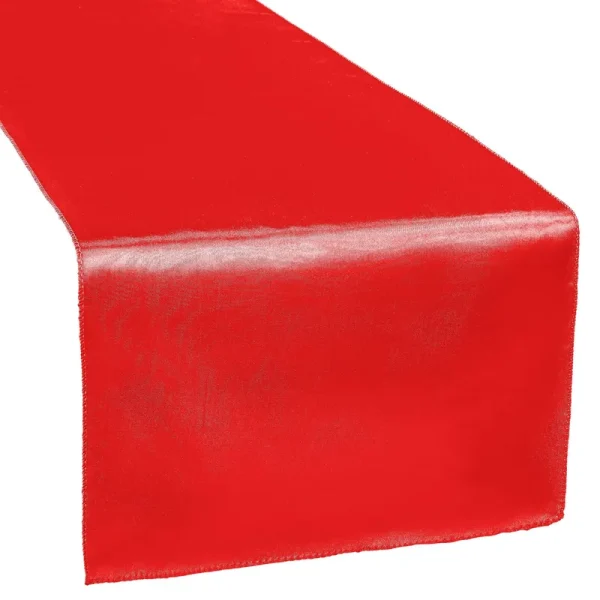 CV Linens Satin Table Runner - Red