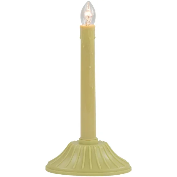 Ivory Single Light Christmas Candolier Candle Lamp - 9.5 inch