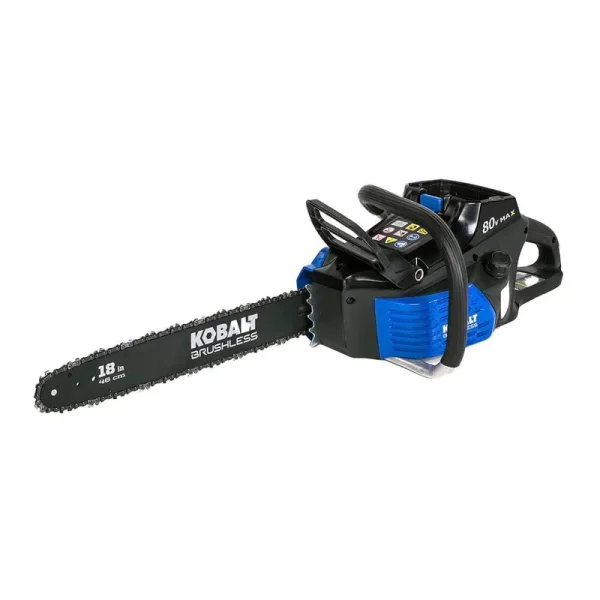 Kobalt 80-Volt Max Lithium Ion 18-in Brushless Cordless Electric Chainsaw (Battery Not Included) Kcs180b
