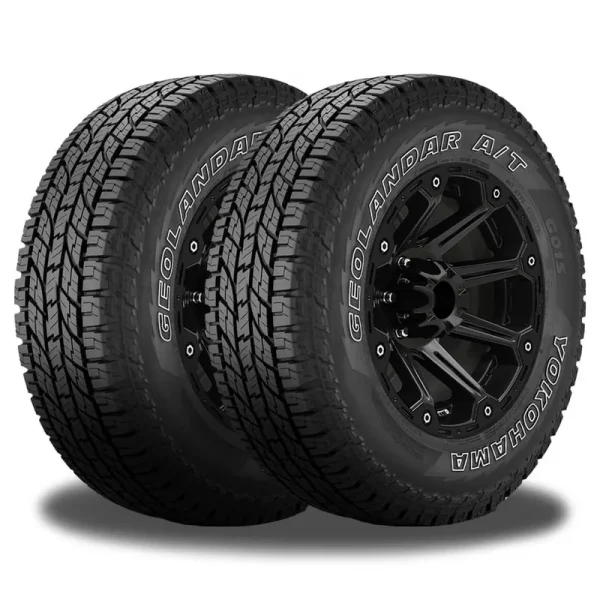 Pair of 2 Yokohama Geolandar A/T G015 OWL 235/75R15 108T Tires 110101510 / 235/75/15 / 2357515