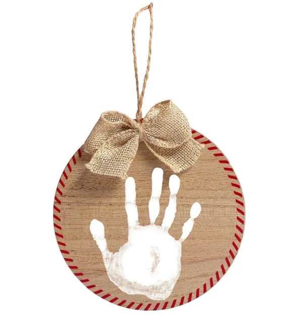 Pearhead Babyprints Wooden Ornament & Paint Kit