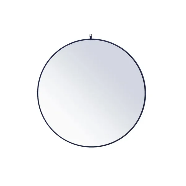 Cassie Mirror Joss & Main Finish: Blue, Size: 42" x 42"