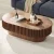 43.7" Oval Walnut