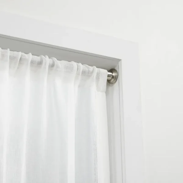 Exclusive Home Tension Rod, Brushed Nickel, Adjustable 36"-63"
