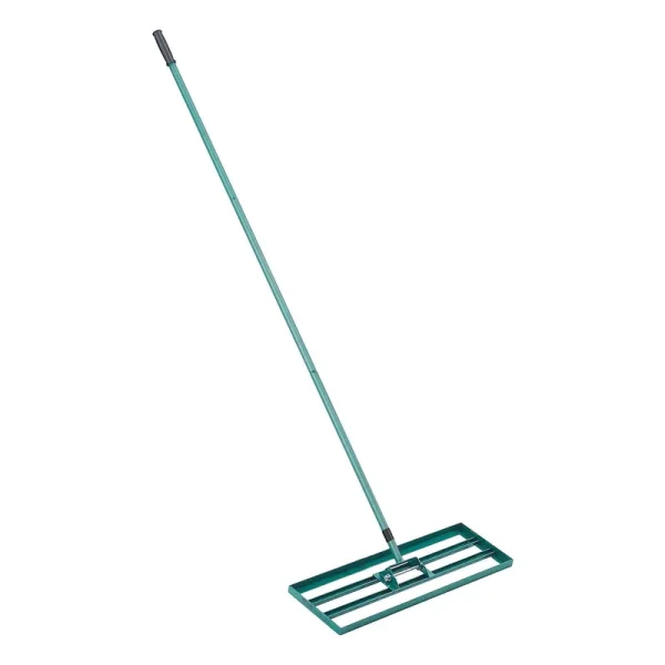 VEVOR Lawn Leveling Rake, 30"x10" Level Lawn Tool, Heavy-Duty Lawn Leveler with 78" Steel Extended Handle, Yard Leveling Rake S
