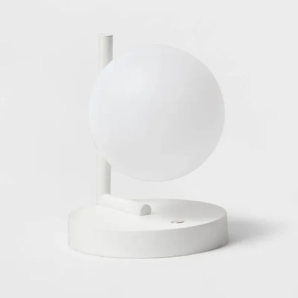 Round Bulb Kids' Nightlight with Switch White (Includes LED Light Bulb) - Pillowfort