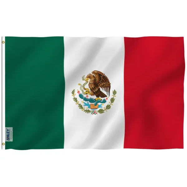 Mexico Flag Polyester 3 ft. x 5 ft