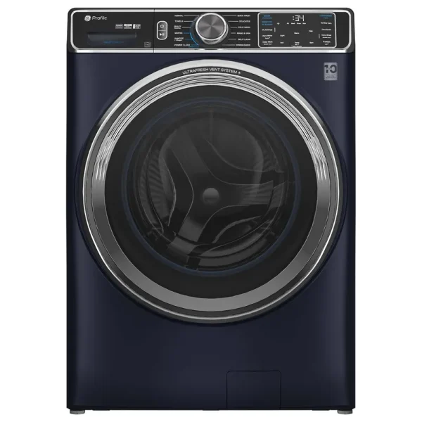 GE Appliances PFW870SPVRS Profile Capacity Smart Front Load Energy Star Washer with UltraFresh Vent System+ OdorBlock - Sapphire 5.3 Cu. ft Blue