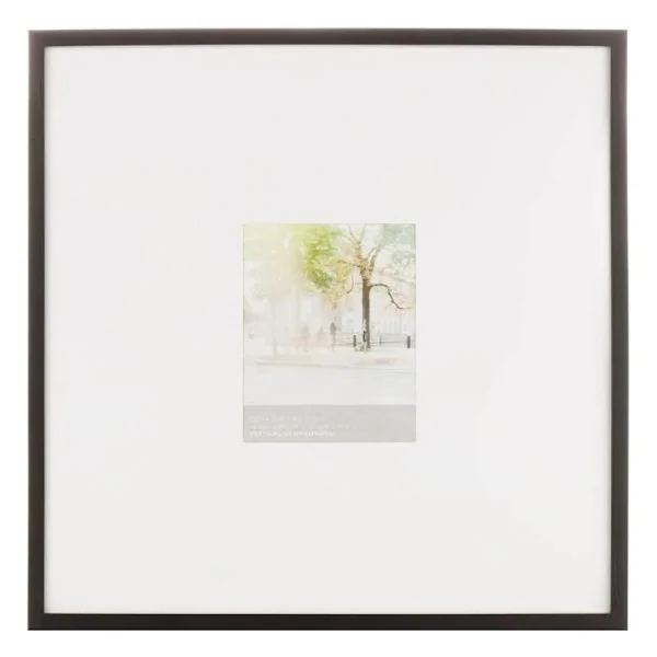 at Home Matted Wall 25" x 25" Black Frame