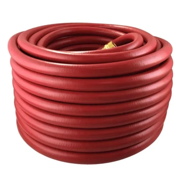 Flexon 3/4 x 100ft Farm & Ranch Garden Hose, Red