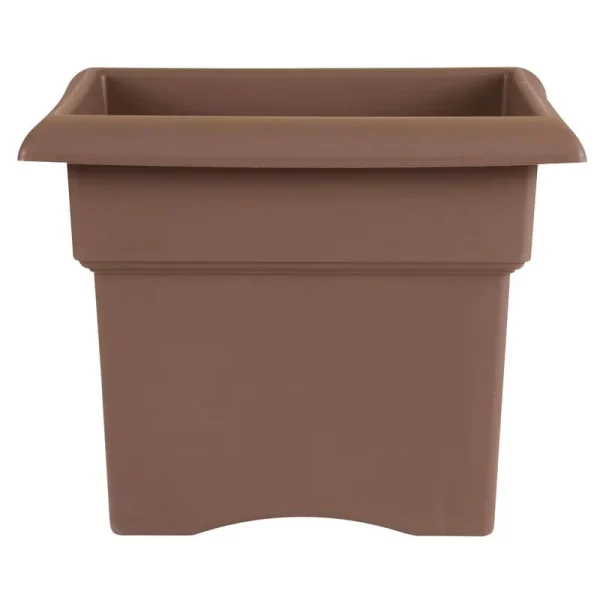 Bloem Veranda 18" Deck Box Planter - Chocolate