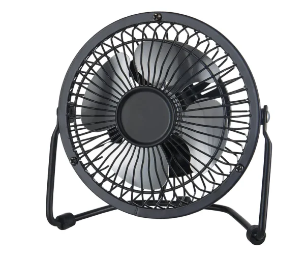 Mainstays 4 inch Metal USB Table Desk Fan Pivoting Whisper Quiet Mini New