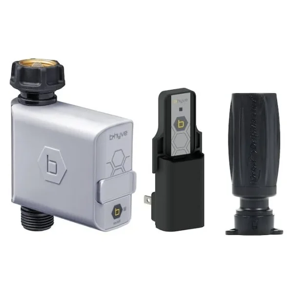 Orbit B-hyve Smart Hose Faucet Timer with Wi-Fi Hub, & Drip Adapter Compatible with Alexa