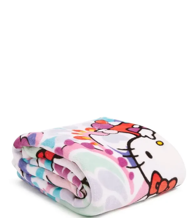 Vera Bradley Plush Throw Blanket in Hello Kitty Paisley