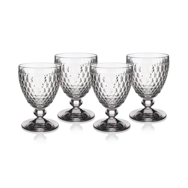 Villeroy and Boch Boston Goblet Glass, Clear, 11 oz - 4 count