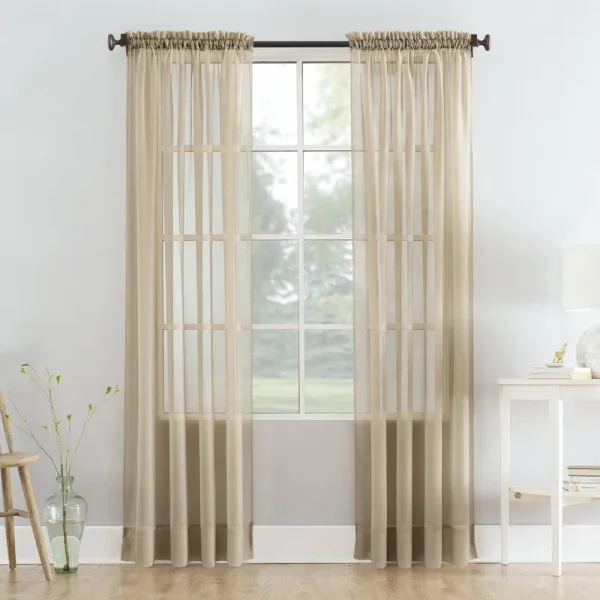 Mainstays Marjorie Sheer Voile Curtain Panel - Each