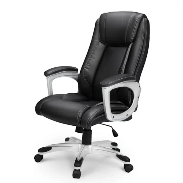 AECOJOY Office Chair Ergonomic, Leather Office Chair with High Back