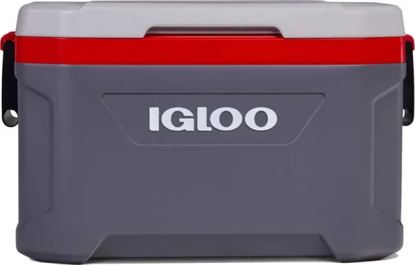 Igloo 52 Quart Latitude Cooler, Tactical Gray/Carbonite