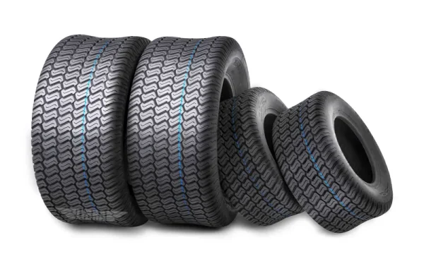 Set of 4 New Lawn Mower Turf Tires 15x6 - 6 Front & 20x10 - 8 Rear /4PR - 13016 - 13040