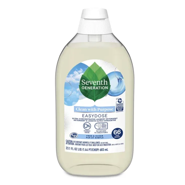 Seventh Generation Laundry Detergent, Ultra Concentrated, Free & Clear - 23.1 fl oz liq
