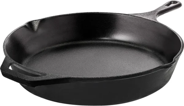 Utopia Kitchen Saute Fry Pan - Chefs Pan, Pre-Seasoned Cast Iron Skillet - Frying Pan 12 inch - Safe Grill Cookware for Indoor & Outdoor Use - Cast