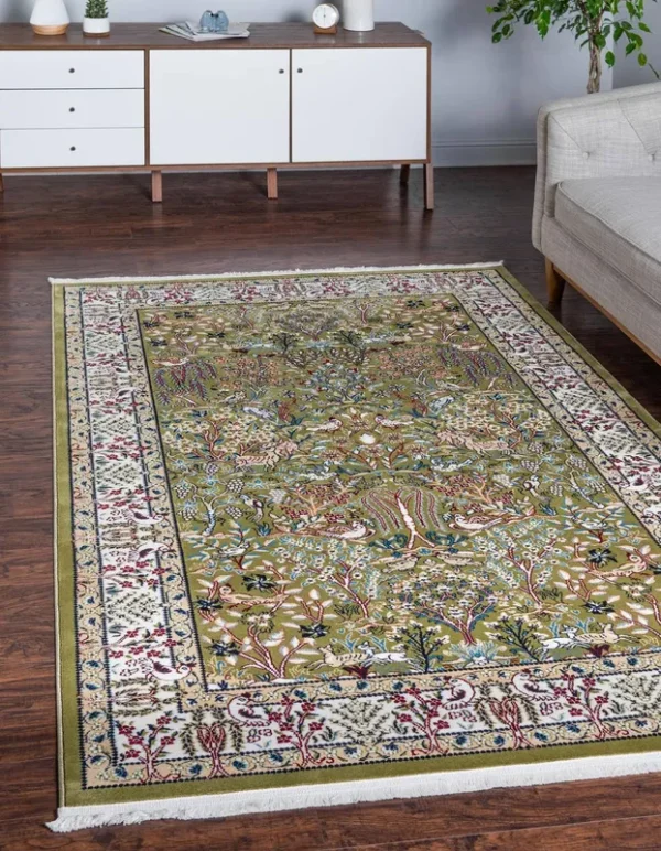 Unique Loom Bristol Narenj Area Rug (5' x 8' - Green)
